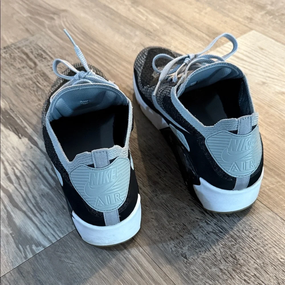 Nike Air Max Black and White Knit Sneakers - Picture 3 of 5